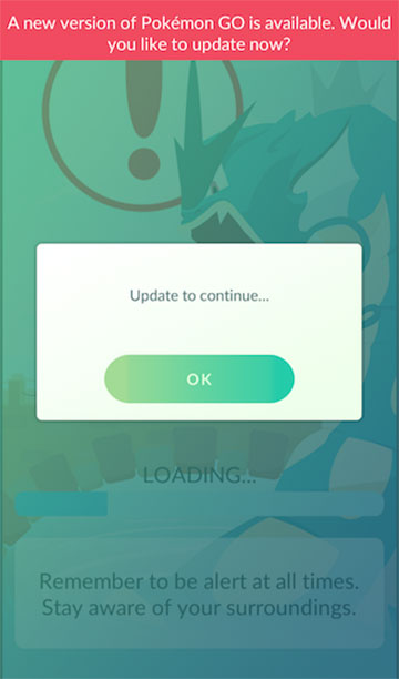 Pokemon Go Update