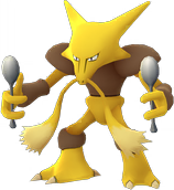 Alakazam type, strengths, weaknesses, evolutions, moves, and stats -  PokéStop.io